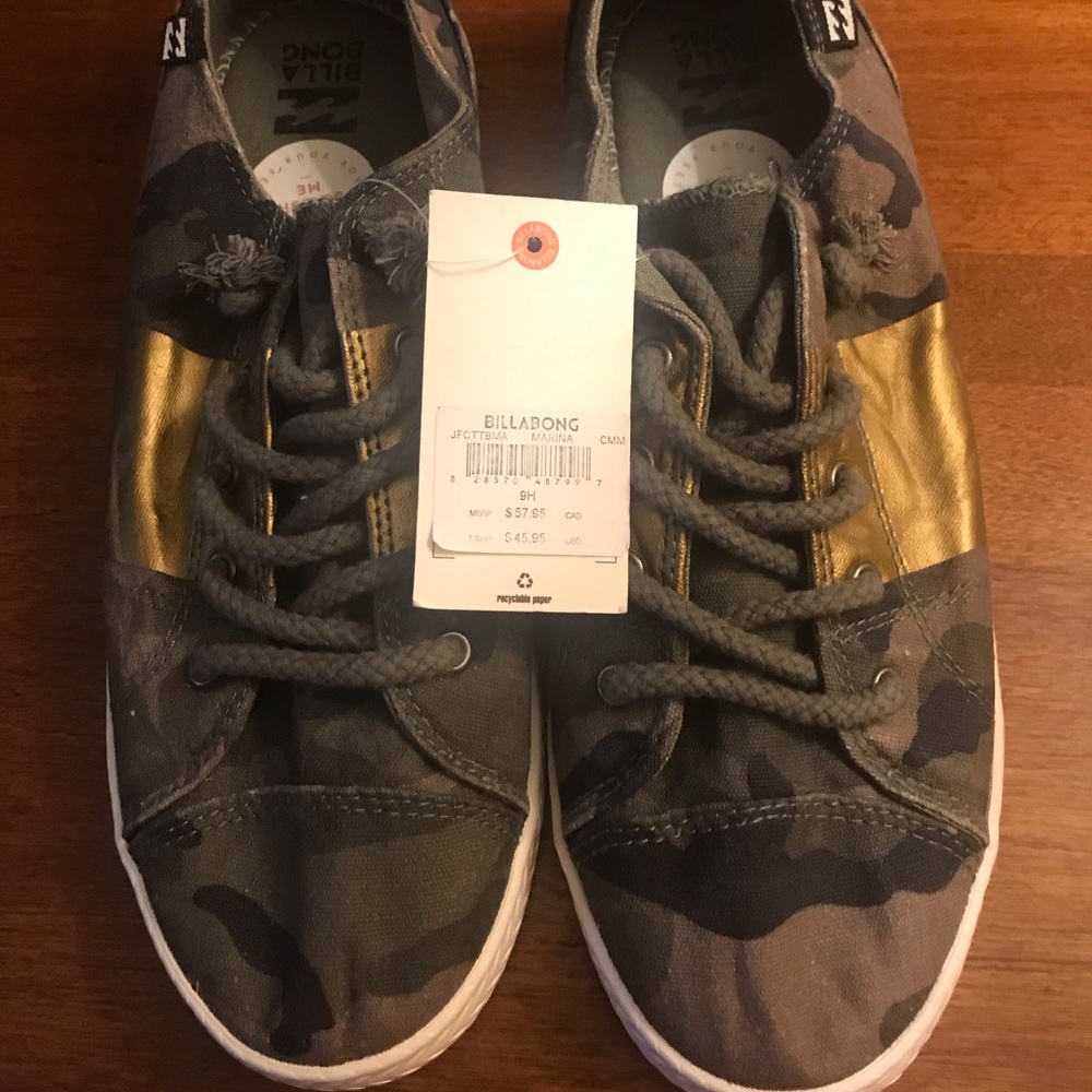 Camo Print Canvas Sneakers